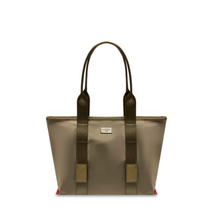 SAC CABAS M MISTRAL ROLLABLE DE LANCEL KAKI FONCÉ