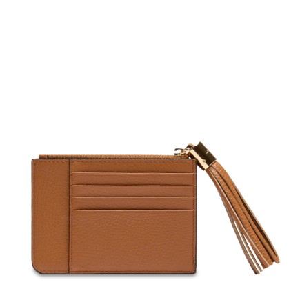 PORTE CARTES ZIPPÉ PREMIER FLIRT DE LANCEL CAMEL