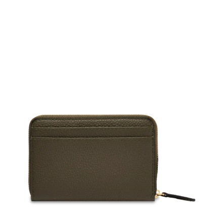 PETIT PORTEFEUILLE ZIPPÉ NINON KAKI FONCÉ LANCEL