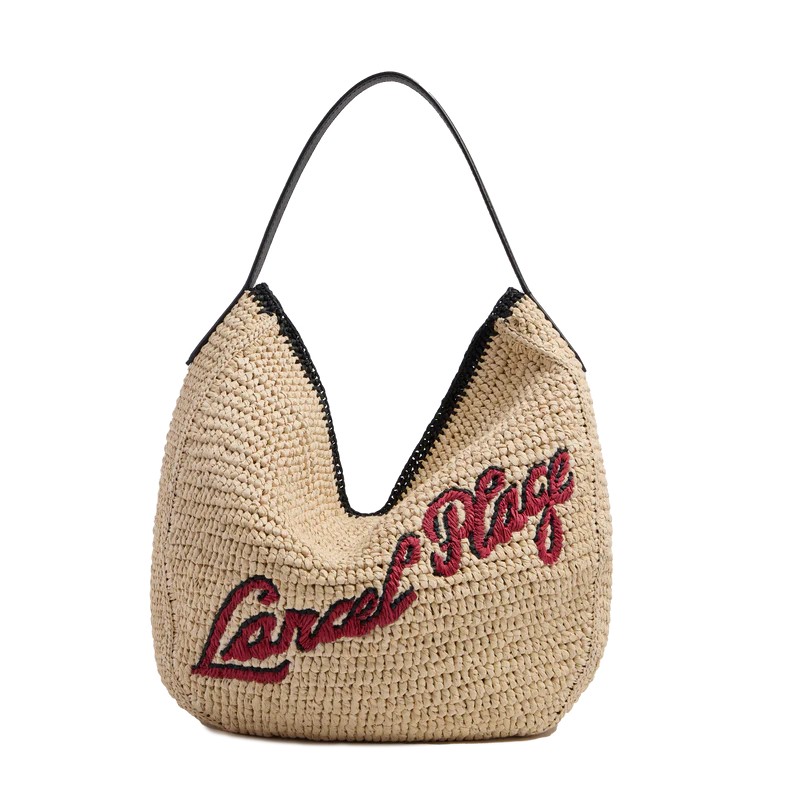 SAC HOBO M SUMMER MANIA DE LANCEL NATUREL/NOIR SAC HOBO M SUMMER MANIA DE LANCEL NATUREL/NOIR