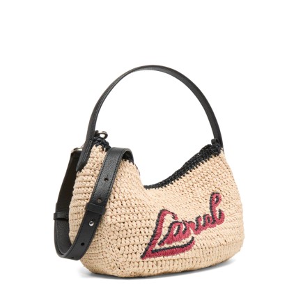 SAC HOBO S DOUBLE PORTÉ SUMMER MANIA DE LANCEL NATUREL/NOIR
