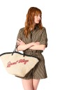 SAC CABAS DOUBLE PORTÉ SUMMER MANIA DE LANCEL NATUREL/NOIR SAC CABAS DOUBLE PORTÉ SUMMER MANIA DE LANCEL NATUREL/NOIR