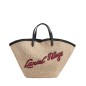 SAC CABAS DOUBLE PORTÉ SUMMER MANIA DE LANCEL NATUREL/NOIR SAC CABAS DOUBLE PORTÉ SUMMER MANIA DE LANCEL NATUREL/NOIR