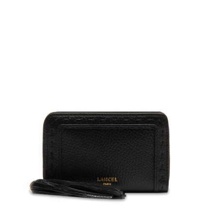 PETIT PORTEFEUILLE ZIPPÉ PREMIER FLIRT LANCEL NOIR