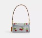 SAC ÉPAULE TABBY 20 AVEC BRODERIE CERISE DENIM COACH SAC ÉPAULE TABBY 20 AVEC BRODERIE CERISE DENIM COACH