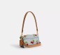 SAC ÉPAULE TABBY 20 AVEC BRODERIE CERISE DENIM COACH SAC ÉPAULE TABBY 20 AVEC BRODERIE CERISE DENIM COACH