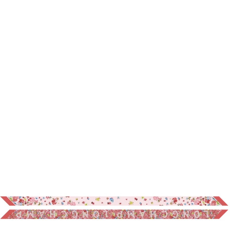 LONGCHAMP BANDEAU FRISE FLEURIE FRAISE