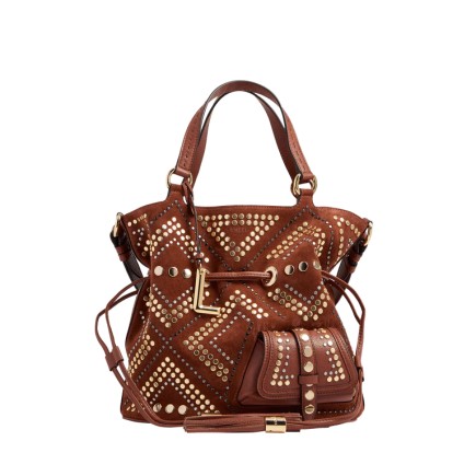 SAC SEAU M PREMIER FLIRT 150Y BRIQUE LANCEL