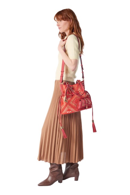 SAC SEAU M PREMIER FLIRT 150Y NEW ROUGE LANCEL LANCEL
