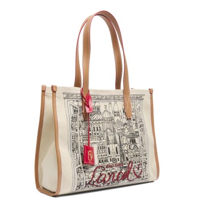SAC CABAS L 150Y NATUREL/CAMEL LANCEL