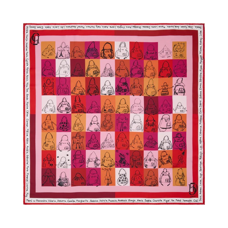 CARRÉ DE SOIE 90CM 150Y MULTICOLORE