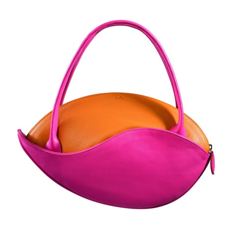 SAC PORTÉ MAIN HELICONIA ROSE ET JAUNE BYLIN