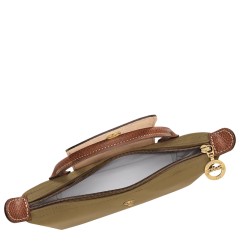 LONGCHAMP LE PLIAGE ORIGINAL TROUSSE COSMÉTIQUE AVEC POIGNÉE OLIVE