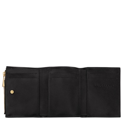 LONGCHAMP ÉPURE TIMELESS PORTEFEUILLE COMPACT NOIR