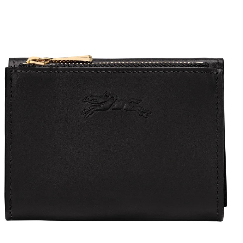 LONGCHAMP ÉPURE TIMELESS PORTEFEUILLE COMPACT NOIR LONGCHAMP ÉPURE TIMELESS PORTEFEUILLE COMPACT NOIR