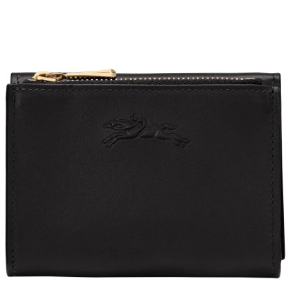 LONGCHAMP ÉPURE TIMELESS PORTEFEUILLE COMPACT NOIR