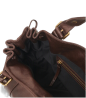 SAC EN CUIR VACHETTE EFFET FROISSÉ LE 24 H MARRON DAREL SAC EN CUIR VACHETTE EFFET FROISSÉ LE 24 H MARRON DAREL