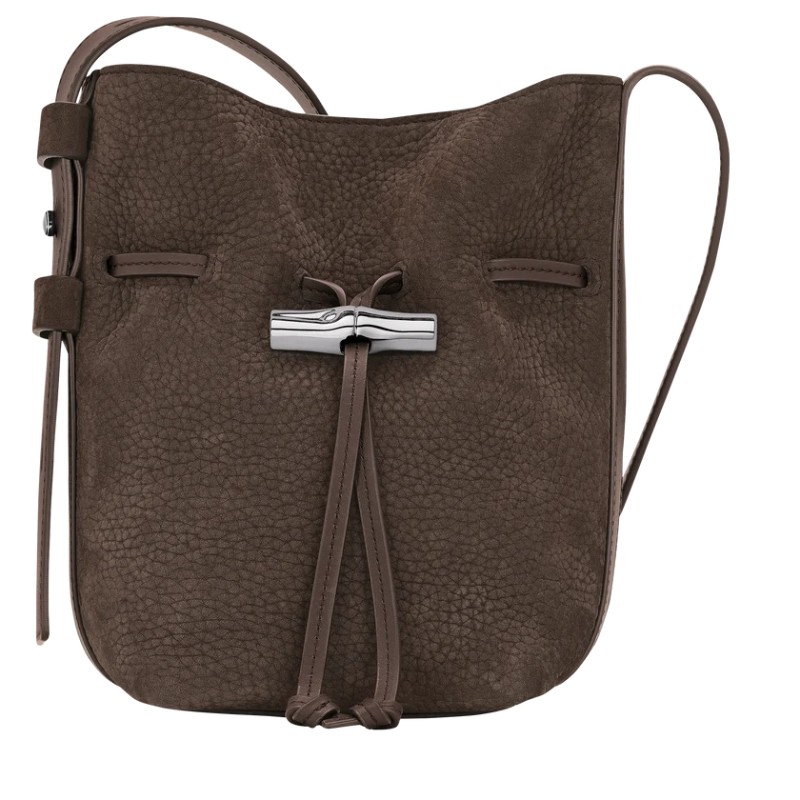 LONGCHAMP LE ROSEAU COULISSE NUBUCK SAC SEAU S MOKA
