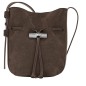 LONGCHAMP LE ROSEAU COULISSE NUBUCK SAC SEAU S MOKA