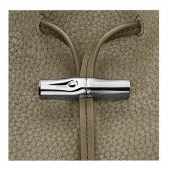 LONGCHAMP LE ROSEAU COULISSE NUBUCK SAC PORTÉ ÉPAULE M LICHEN