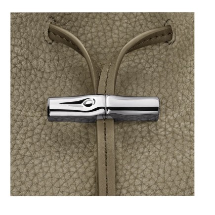 LONGCHAMP LE ROSEAU COULISSE NUBUCK SAC PORTÉ ÉPAULE M LICHEN