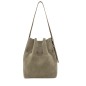 LONGCHAMP LE ROSEAU COULISSE NUBUCK SAC PORTÉ ÉPAULE M LICHEN