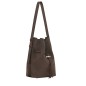 LONGCHAMP LE ROSEAU COULISSE NUBUCK SAC PORTÉ ÉPAULE M MOKA