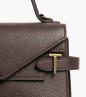 PETIT SAC À MAIN DOUBLE RABAT ÉMILIE MARRON ARABICA LE TANNEUR PETIT SAC À MAIN DOUBLE RABAT ÉMILIE MARRON ARABICA LE TANNEUR