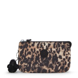 GRANDE POCHETTE MULTI-USAGES CREATIVITY L WILD LEOPARD KIPLING