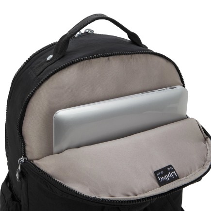 GRAND SAC À DOS SEOUL LAP NOIR KIPLING