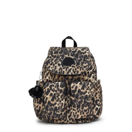 SAC À DOS CITY POCKET S WILD LEOPARD KIPLING