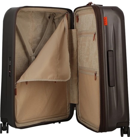 VALISE VERTICALE A ROULETTES UPPSALA 65 cm CHOCOLAT JUMP