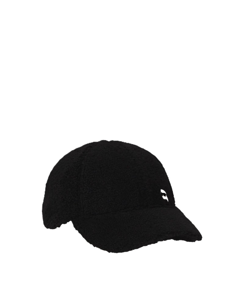 CASQUETTE IKON EN FAUSSE PEAU DE MOUTON NOIR KL CASQUETTE IKON EN FAUSSE PEAU DE MOUTON NOIR KL