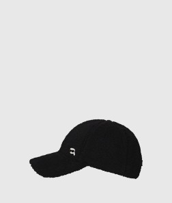 CASQUETTE IKON EN FAUSSE PEAU DE MOUTON NOIR KL