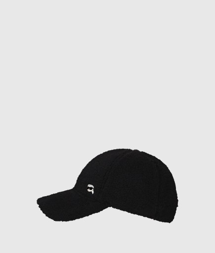 CASQUETTE IKON EN FAUSSE PEAU DE MOUTON NOIR KL