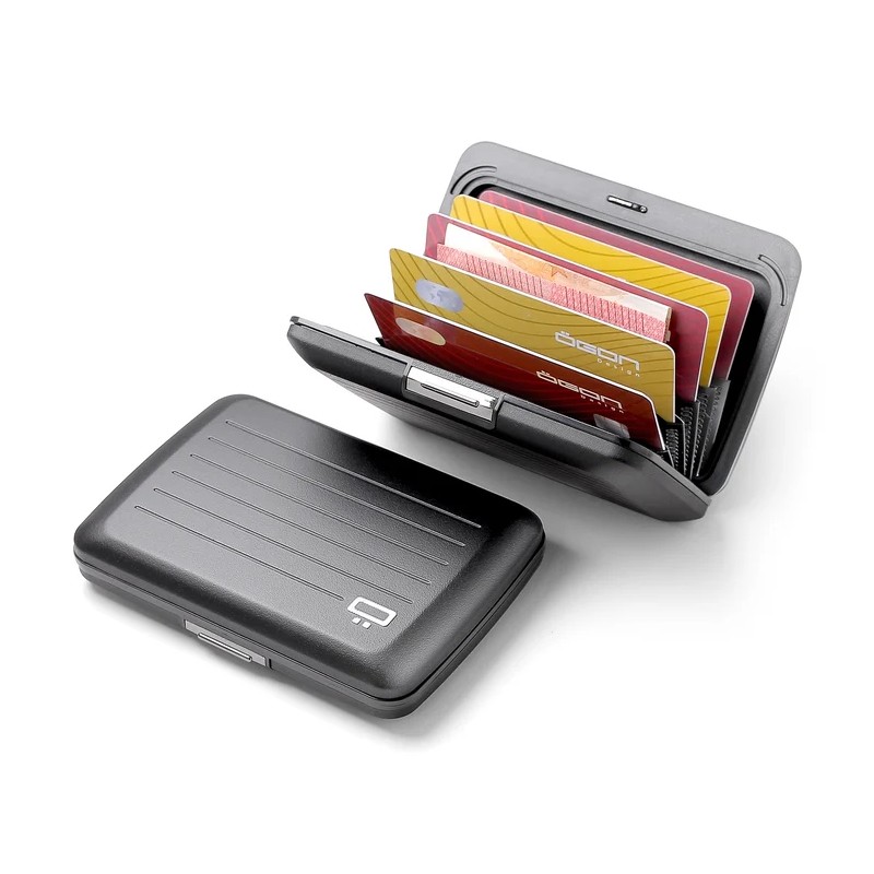 PORTE CARTES OSLO MAT OPIUM BLACK ÖGON PORTE CARTES OSLO MAT OPIUM BLACK ÖGON