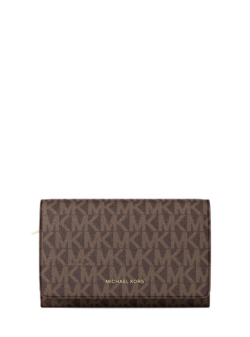 GRAND PORTEFEUILLE JET SET BRONZE/NOISETTE MK