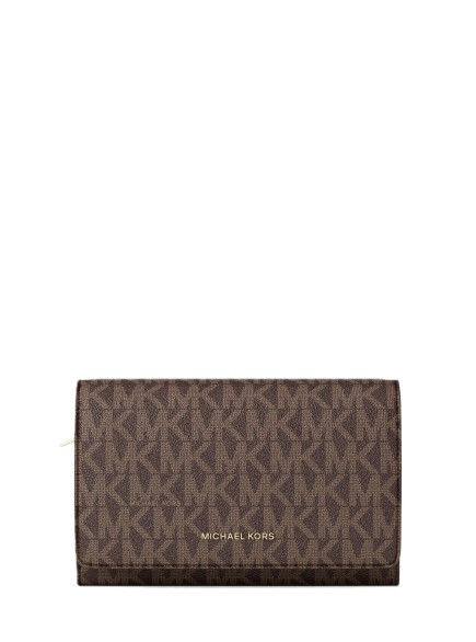 GRAND PORTEFEUILLE JET SET BRONZE/NOISETTE MK