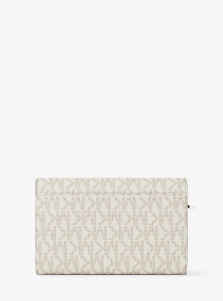 GRAND PORTEFEUILLE JET SET VANILLE/NOISETTE MK