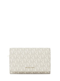 GRAND PORTEFEUILLE JET SET VANILLE/NOISETTE MK
