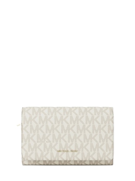 GRAND PORTEFEUILLE JET SET VANILLE/NOISETTE MK
