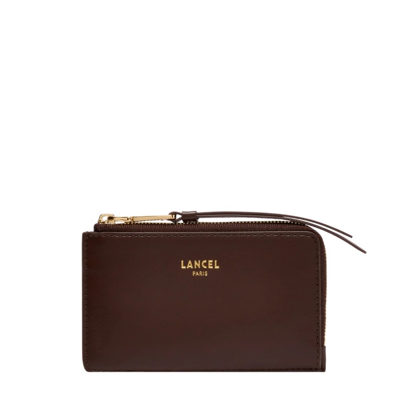 PORTE CARTES ZIPPÉ ORIGAMI DE LANCEL NOIX DE COCO