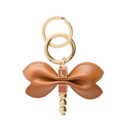 PORTE CLÉS LIBELLULE LANCEL CAMEL