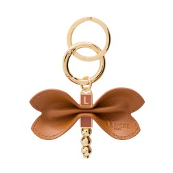 PORTE CLÉS LIBELLULE LANCEL CAMEL