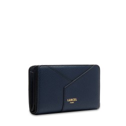 PORTEFEUILLE COMPACT ENVELOPPE DE LANCEL ULTRAMARINE