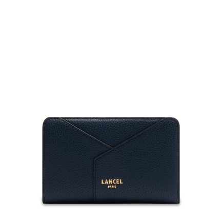 PORTEFEUILLE COMPACT ENVELOPPE DE LANCEL ULTRAMARINE
