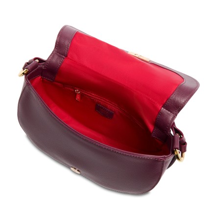 SAC GIBECIÈRE M CÉLESTE DE LANCEL CASSIS