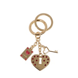 PORTE CLÉS COUP DE COEUR LANCEL DORÉ