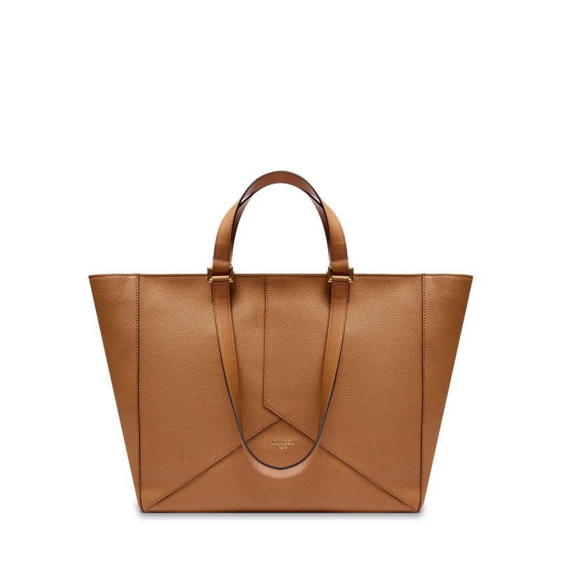 SAC CABAS ZIPPÉ M DOUBLE PORTÉ ENVELOPPE DE LANCEL CAMEL SAC CABAS ZIPPÉ M DOUBLE PORTÉ ENVELOPPE DE LANCEL CAMEL