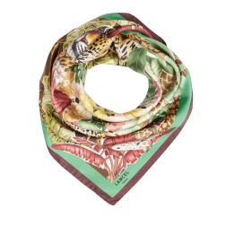 CARRÉ DE SOIE 90CM LANCEL MULTICO VERT